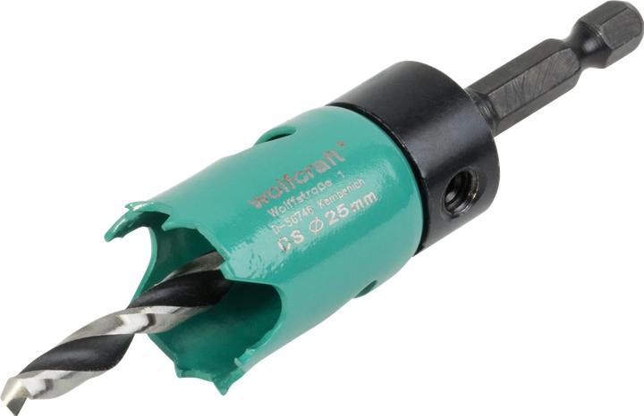 Produktbild wolfcraft wolfcraft 1 Carbonstahl-Lochsäge ø25mm (2.5 Zentimeter)