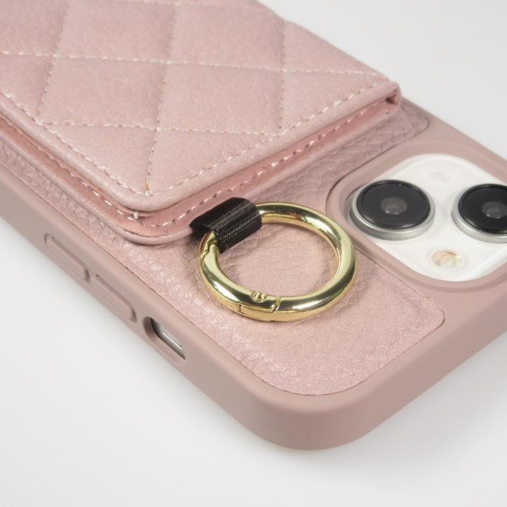 Actual product image PhoneLook Hülle Gepolstertes Leder mit Spiegel und Kartenfach grosse abnehmbare Riemen (Apple iPhone 15)