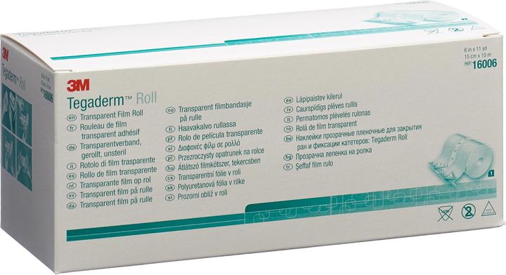 3M Tegaderm Roll wound dressing 15cmx10m transparent (1x)