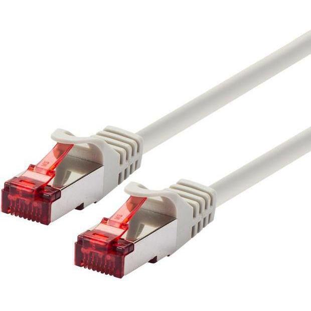 Exertis Connect Patchkabel S/FTP, PiMF, CAT.6, grau, 0,3 m Patchkabel mit besonders schmalem Knickschutz (S/FTP, CAT6, 0...