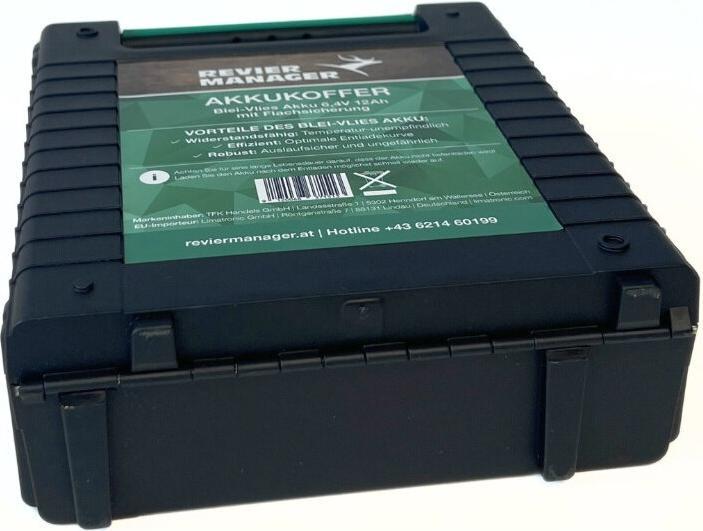 Actual product image Reviermanager Outdoor-Akkukoffer 6V 12Ah