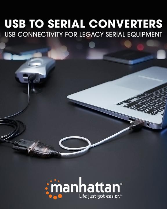 Image du produit Manhattan Adaptateur de câble d'interface USB à série (0.45 m)