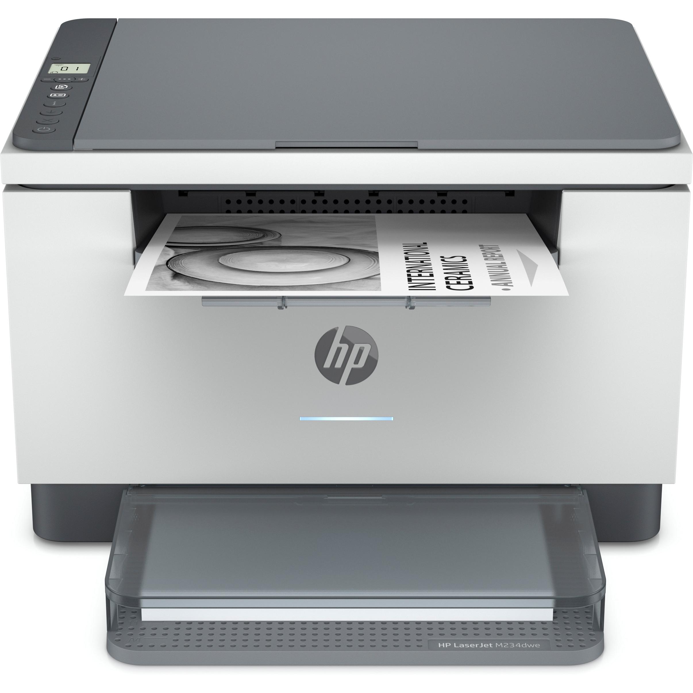 HP LaserJet sw M234dwe (Laser, Schwarz-Weiss), Drucker, Grau