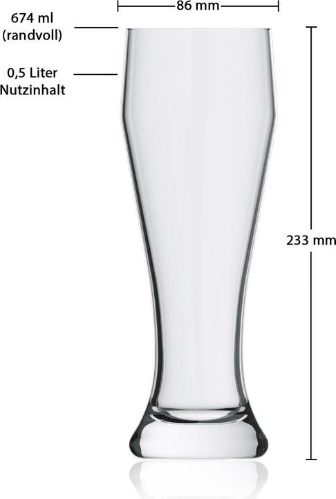 Produktbild Pasabahce Ranft Weizenbiergläser (0.30 l, 24 x)