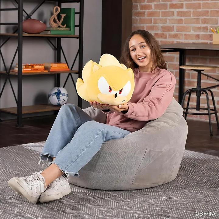 Actual product image Tomy Sonic - The Hedgehog Mocchi-Mocchi Mega plush figure Super Sonic 25 cm (25 cm)