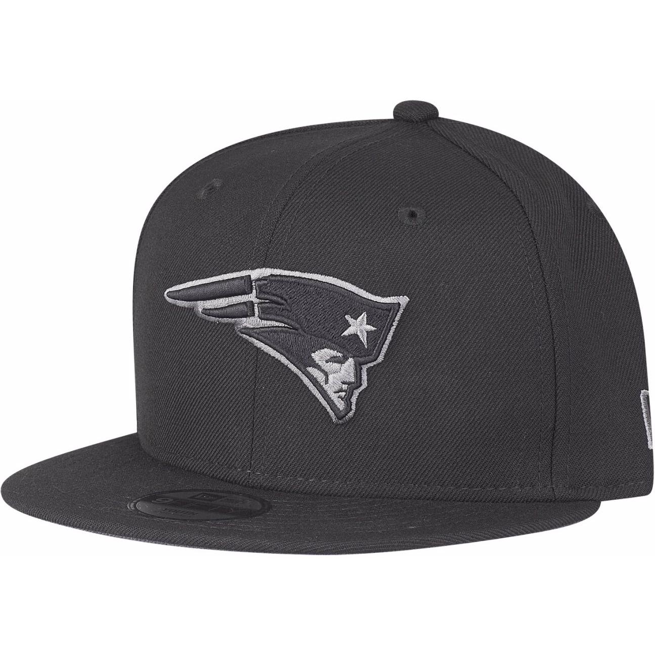 New Era, Jungen, Cap, 9Fifty New England Patriots, Schwarz, (54, 55, 56)