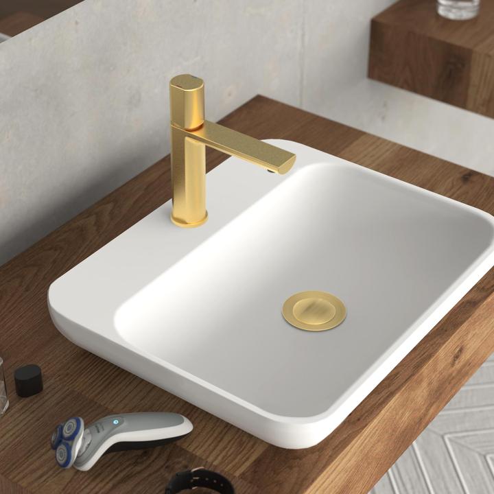 Immagine prodotto Schütte Rubinetto bagno NEW YORK Miscelatore per lavabo Miscelatore monocomando oro opaco 33617