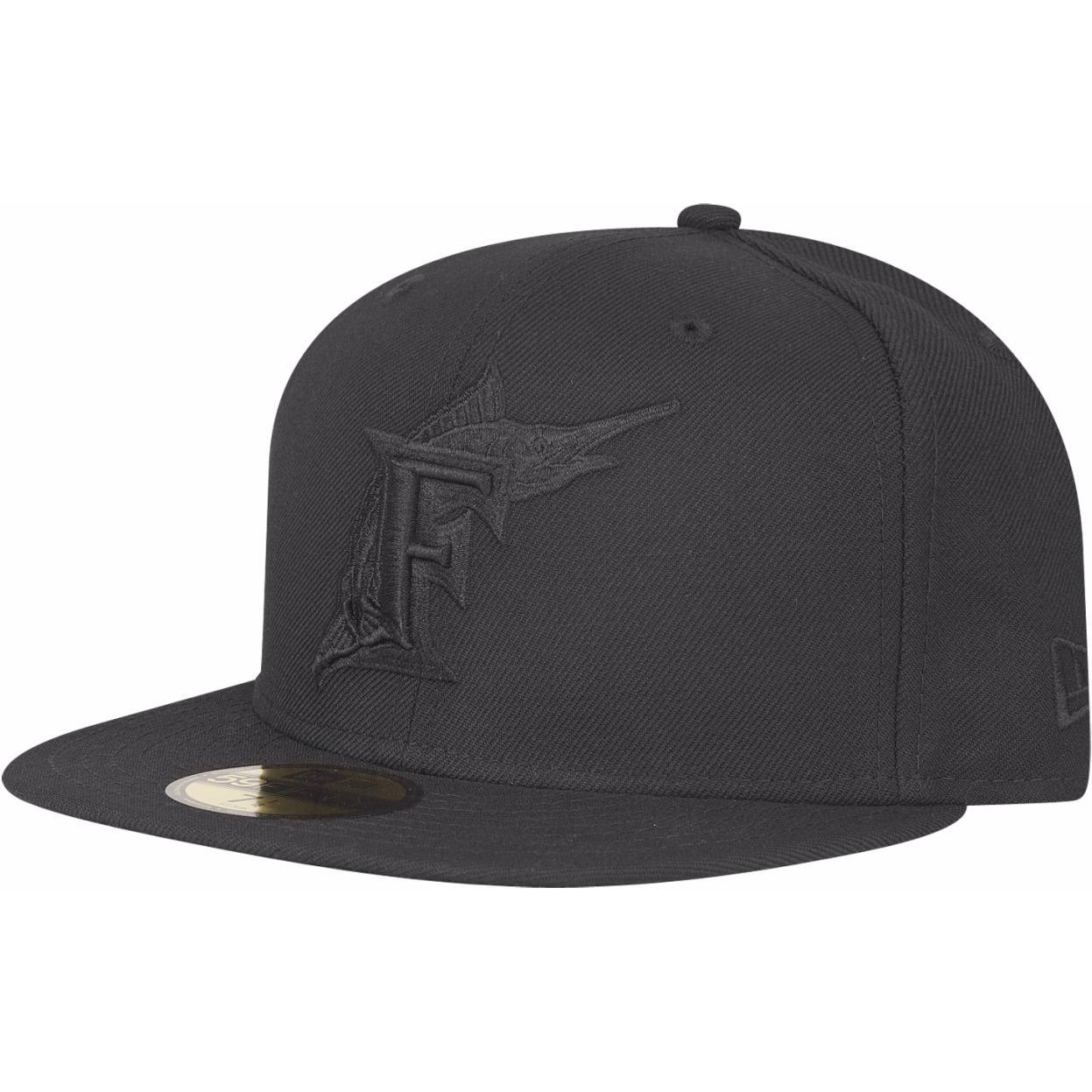 New Era, Herren, Cap, 59Fifty MLB Florida Marlins Cooperstown, Schwarz, (6 7/8)