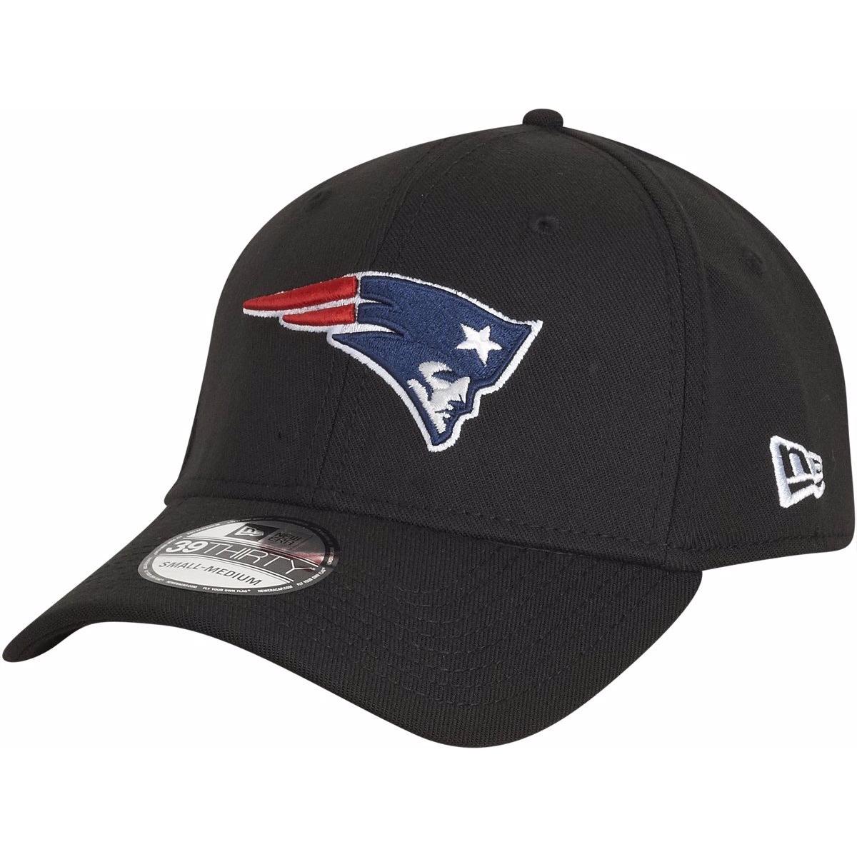 New Era, Herren, Cap, 39Thirty Stretch NFL New England Patriots, Schwarz, (M)