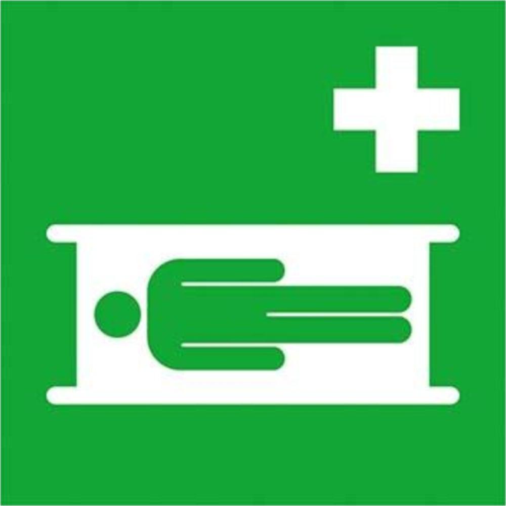 BRW Rettungszeichen Krankentrage (204087)