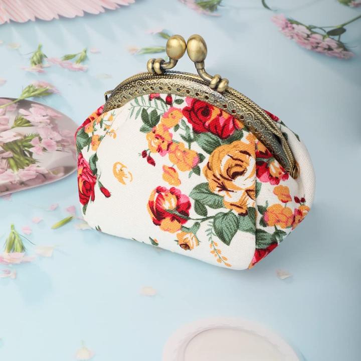 Produktbild Only-Bags.Store Floral Münzgeldbörse Münzgeldbörse Retro Tasche