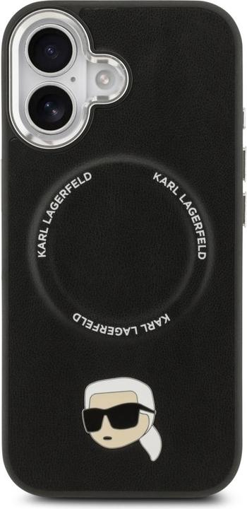 Actual product image Karl Lagerfeld - Leather MagSafe - iPhone 17 - Black (Apple iPhone 17)
