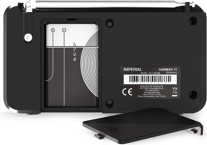 Image du produit Imperial DABMAN 17 Radio stéréo DAB+ / FM noire (Bluetooth)