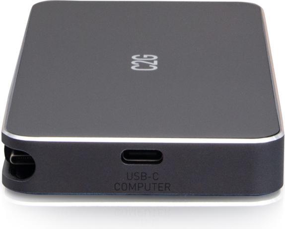Produktbild C2G USB-C 7-in-1 Dual Display MST-Dockingstation mit HDMI, DisplayPort, Ethernet, USB und Power Deli (USB-C)