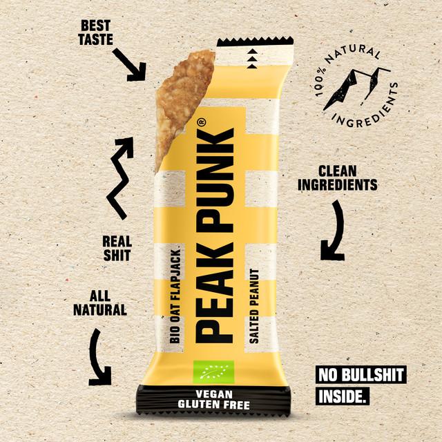 Actual product image Peak Punk Organic Oat Flapjack (Salted Peanut, 12 pcs., 720 g)