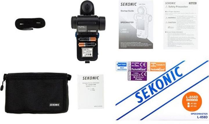Actual product image Sekonic Exposure meter Speedmaster L-858D with Broncolor transmitter module