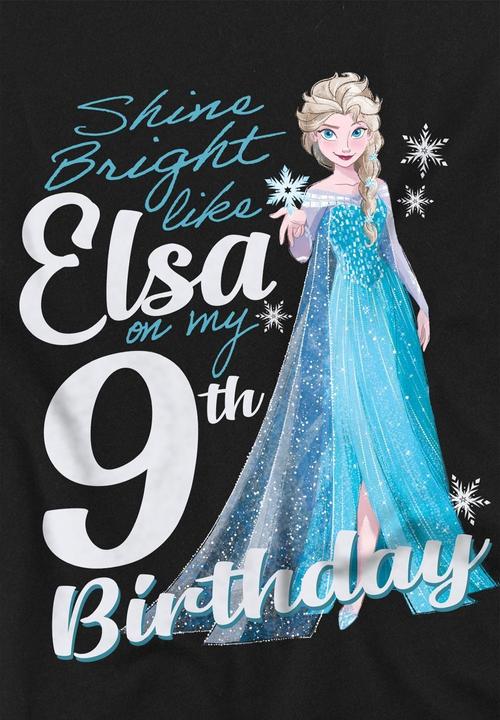 Produktbild Disney Frozen Bright Like Elsa TShirt 9 Geburtstag (128)