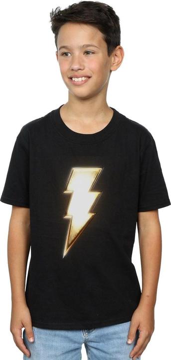 Actual product image Boys Shazam Bolt Logo T-Shirt (140, 146)
