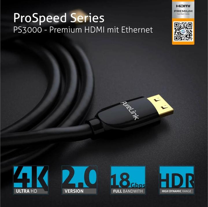 Image du produit Purelink HDMI (Typ A) — HDMI (Typ A) (1.80 m, HDMI, 2.0)