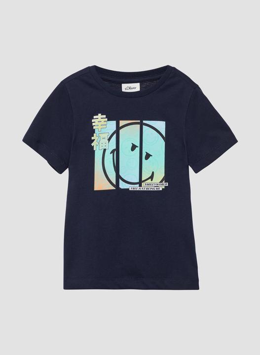Immagine prodotto S.Oliver T-Shirt Baumwoll-T-Shirt mit Smiley®-Print (104, 110)