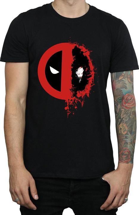 Image du produit - T-shirt DEADPOOL SPLIT SPLAT LOGO - Homme (S)