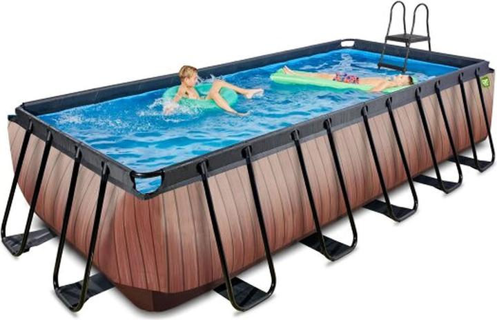 Produktbild Exit Rahmen-Pool eckig 540x250x122 cm mit Sandfilterpumpe (625 x 335 x 122 cm)