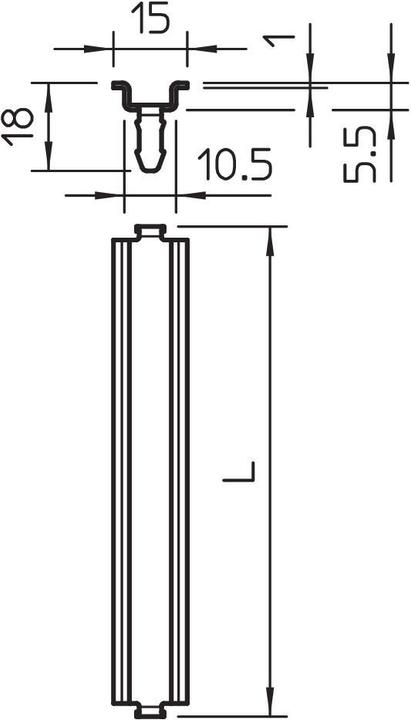 Actual product image OBO Bettermann top-hat rail