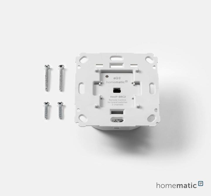 Actual product image Homematic IP Wall push-button 2-fold (Switch actuator)