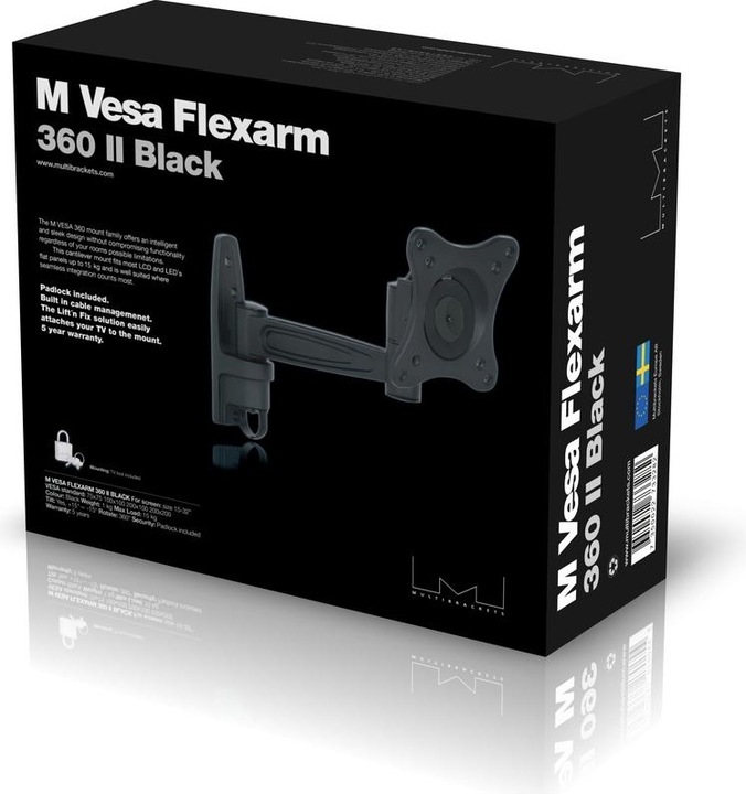 Actual product image Multibrackets Flexarm 360 II (Wall, 32", 15 kg)