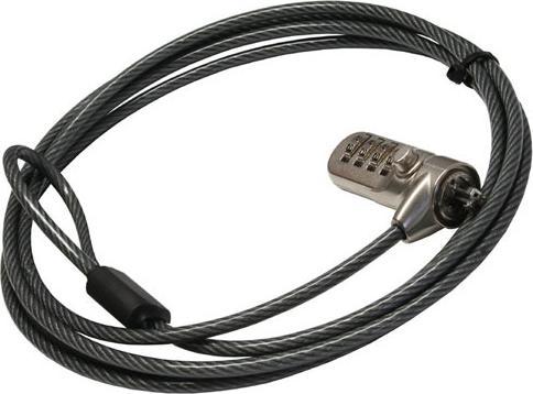 Produktbild InLine ® Notebook Sicherheitsschloss, mit Zahlenkombination, 4,4mm x 2m
