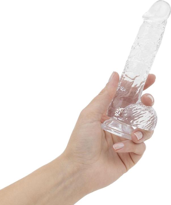 Actual product image Easytoys Jelly Dildo with Balls - 15 cm