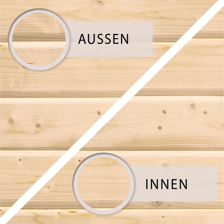 Produktbild Karibu 38 mm Sauna Fasshaus 3 (9 KW Bio externe Steuerung)