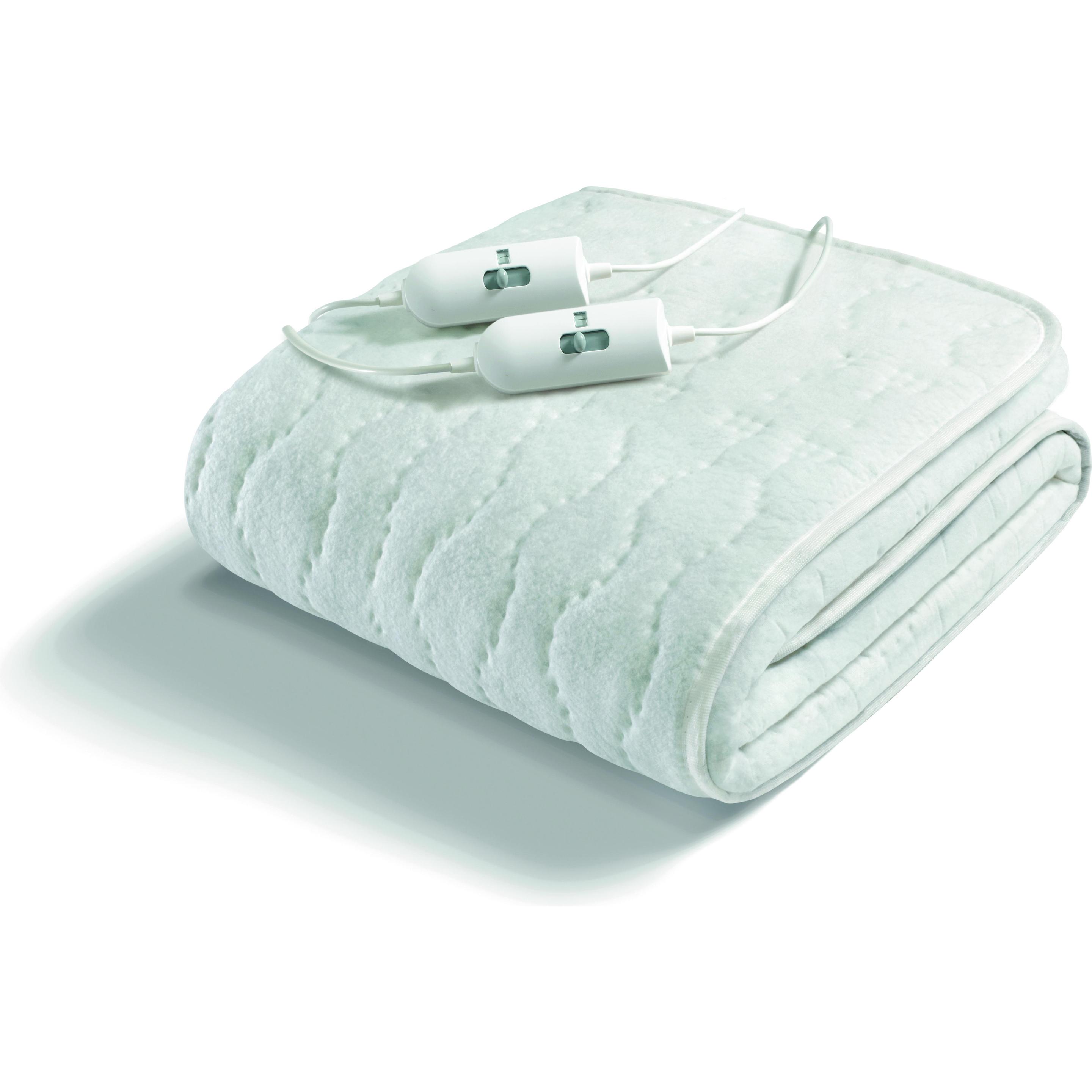 Imetec Bianco Coperta Termica, 16804 Coperta/Cuscino Elettrico Coperta Elettrica 55 W Tessuto (160 X 150 Cm)