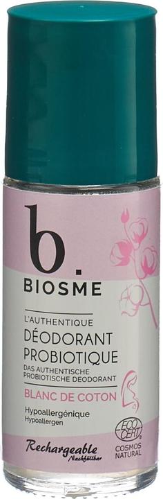 Produktbild Biosme Deodorant probiotisch Blanc de coton Nachfüllbar Roll on (Roll-on, 50 ml)