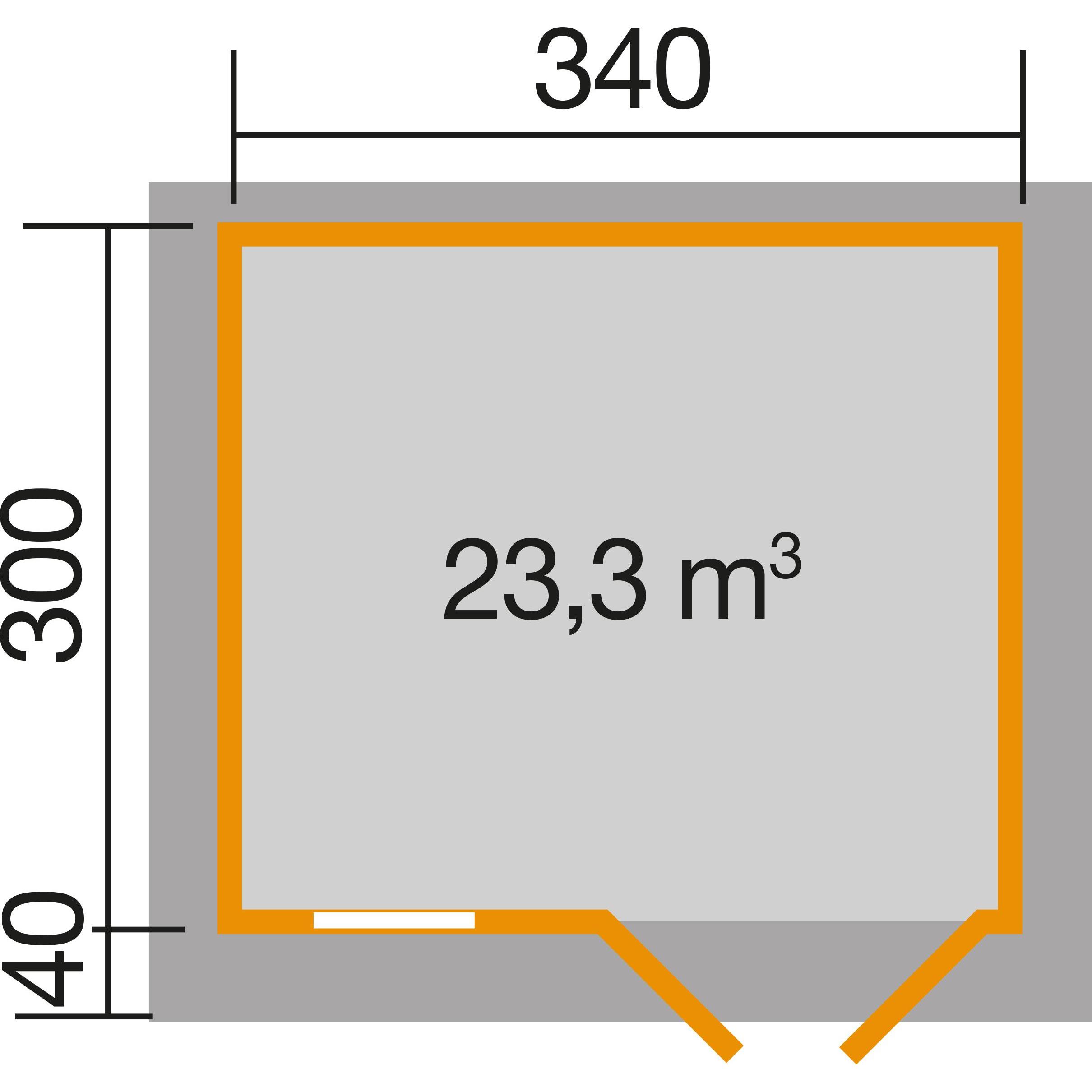 Thumbnail - Weka Holzbau, Gartenhaus + Gartenschrank, 163 Gr.2