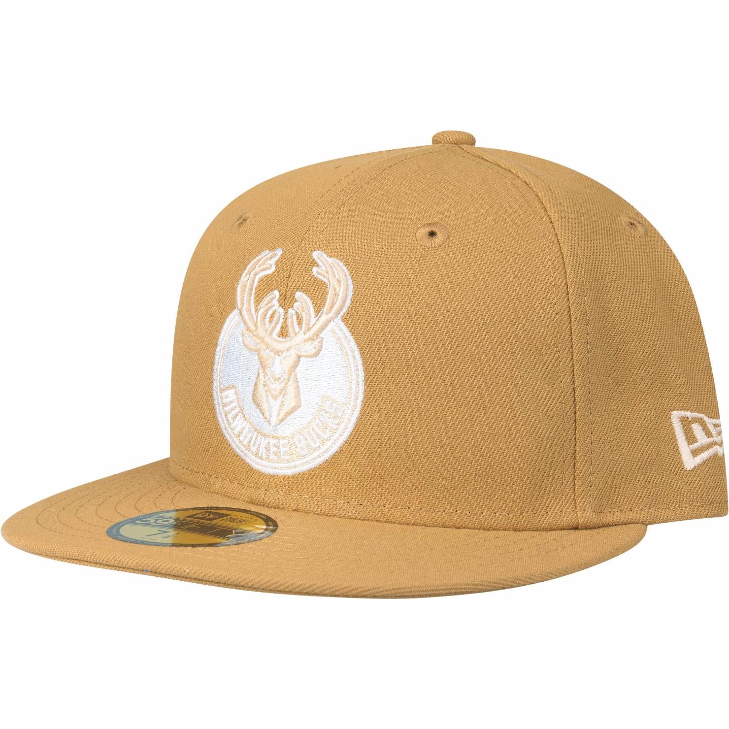 New Era, Herren, Cap, 59Fifty Milwaukee Bucks Panama, Braun, (7 3/4)