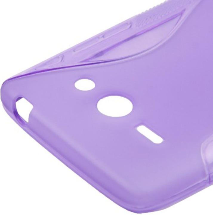 Actual product image König Design Mobile cover silicone case (S Curve) for mobile Huawei Ascend Y530 purple (Huawei Ascend Y530)