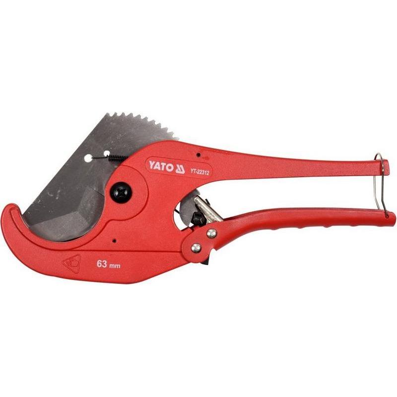Yato, Pinza tronchese, YT-22312 - Tagliatubi per PVC, 63 mm (63 mm)