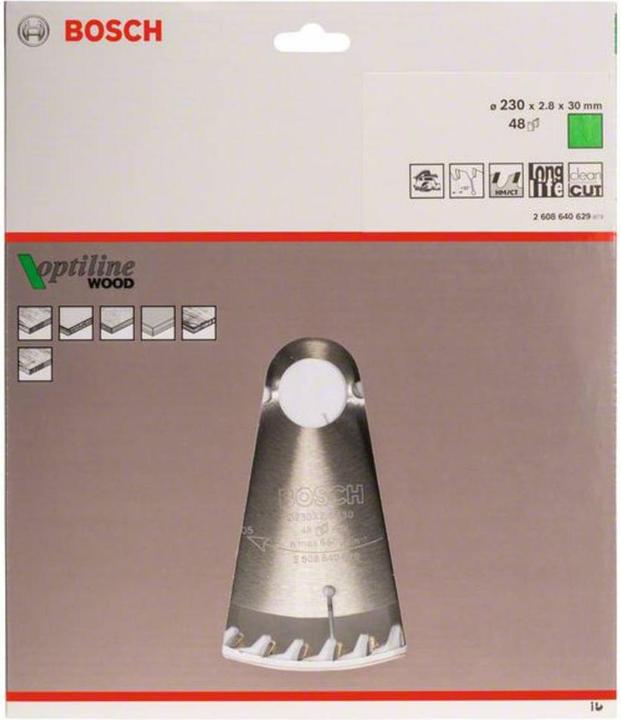 Produktbild Bosch Professional Zubehör PRO Wood Kreissägeblatt, 230 x 2.8 x 30 mm
