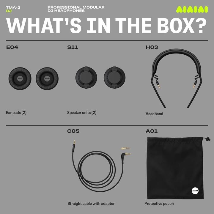 Produktbild Aiaiai Over-Ear-Kopfhörer TMA-2 Move Schwarz (Keine Geräuschunterdrückung, 40 h, Kabellos)
