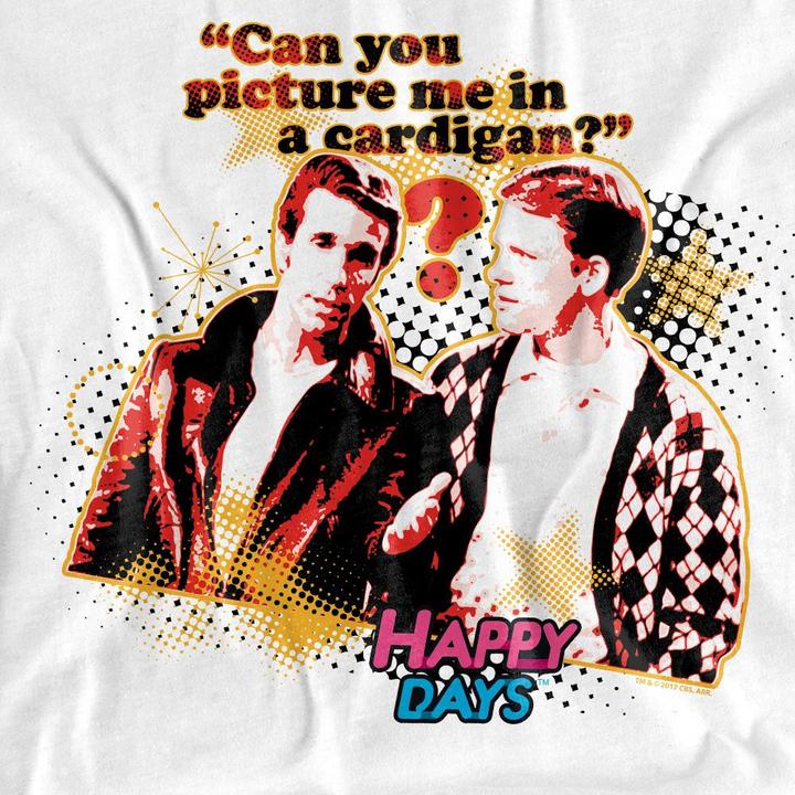 Image du produit Happy Days - T-shirt NO CARDIGANS - Homme (3XL)