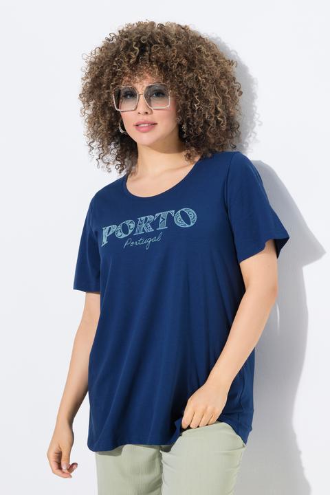 Produktbild Ulla Popken T-Shirt, A-Linie, V-Ausschnitt, Glocken-Halbarm (58)