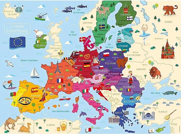 Immagine prodotto Nathan Puzzle 250 pezzi Mappa dell'Europa (250 pezzi)