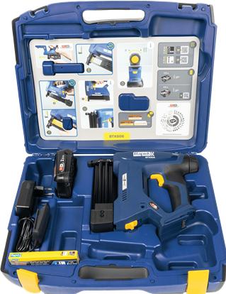 Actual product image Rapid BTX606 cordless tacker 18V P4A in case incl. battery and charger