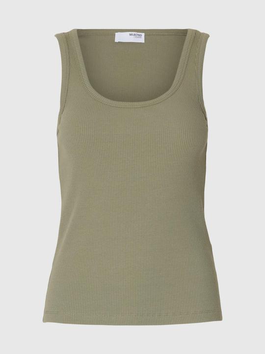 Actual product image Selected Femme Rippmuster Baumwoll Tanktop (XL)