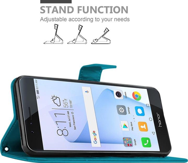 Produktbild Cadorabo Flower Book Cover (Honor 8, Honor 8 Premium)