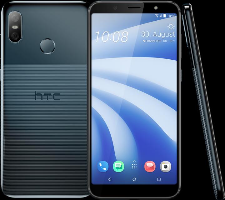HTC Vita U12 (64 GB, Blu chiaro di luna, 6", Doppia SIM Ibrida, 4G)