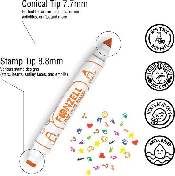 Immagine prodotto Fonzell Pennarelli per timbri