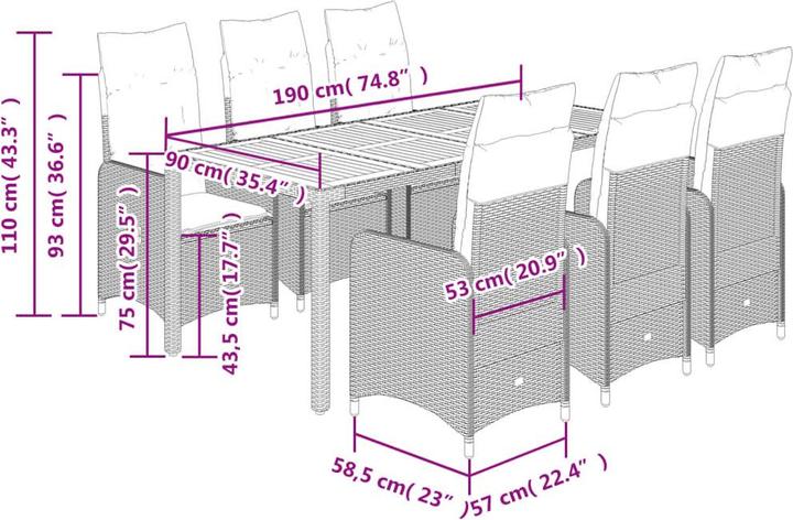 Image du produit vidaXL Bistro Set