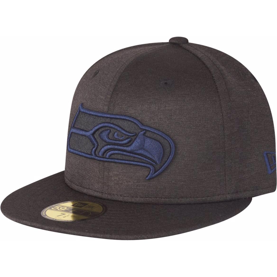 New Era, Herren, Cap, 59Fifty Shadow Tech NFL Seattle Seahawks, Schwarz, (7 1/2)